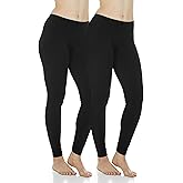 Thermajane Long Johns for Women - Thermal Leggings for Women, Fleece Lined Thermal Underwear Bottoms