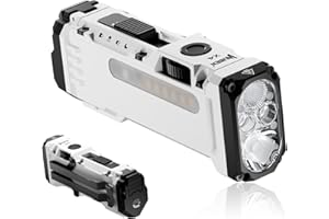 WUBEN X4 EDC Flat Flashlight with RGB Light, 1500 Lumens Mini Flashlight with Tactical Switch and Magnetic, IP68 Portable Pocket Clip USB C Flash Light for Camping, Checking, Emergencies