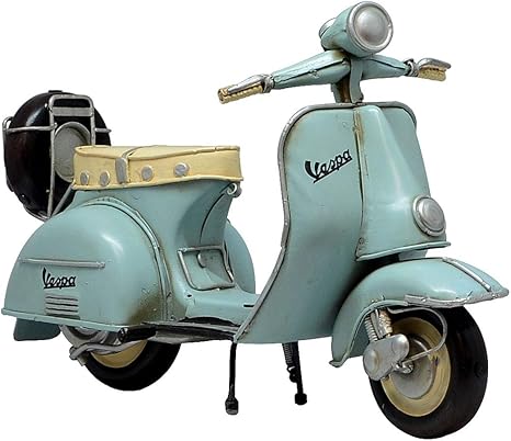 Amazon Co Jp Keep You ベスパ Vespa 01 3 Tire ライトブルー クラシカル ヴィンテージ バイク スクーター オブジェ 置物 可愛い ディスプレイ ホビー