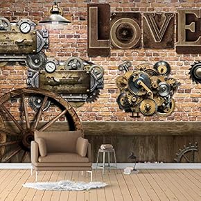 Wall Murals for Bedroom Vintage Bar Theme Removable Wallpaper Peel and Stick Wall Stickers - 66x96 inches