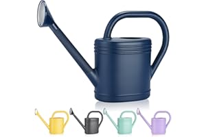 GEGEMAOYI 1 Gallon Watering Can for Indoor Plants, Garden Watering Cans for Outdoor Plant House Flower, Modern Plant Watering Can Large Long Spout with Sprinkler Head
