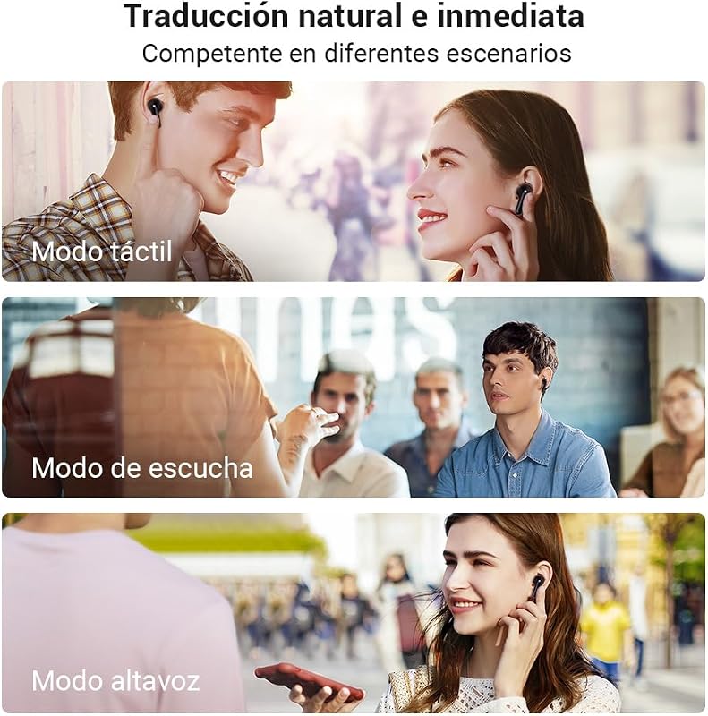 M3 Tradutor de Voz Instantâneo, Aplicação para 40 Línguas e 93 Dialetos, Tradutor de Línguas Explore a Vida de Expatriado com Liberdade, Compatível com iOS e Android