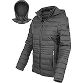 Xmgelp Women's Ultra Light Puffer Jacket Hooded Short Jacket Winter Coats for Women