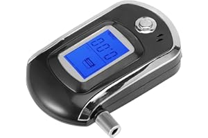 Aqur2020 Digital Breath Tester Police Mini Drunk LCD At6000 Breathalyzer with Portable for Blow Analyzer Display Refrigerators