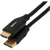 Amazon Basics DisplayPort to HDMI Cable, Video and Audio, Uni-Directional, 1920x1200, 1080p Full HD, Gold-Plated Plugs, 3 Feet, Black, 5-Pack