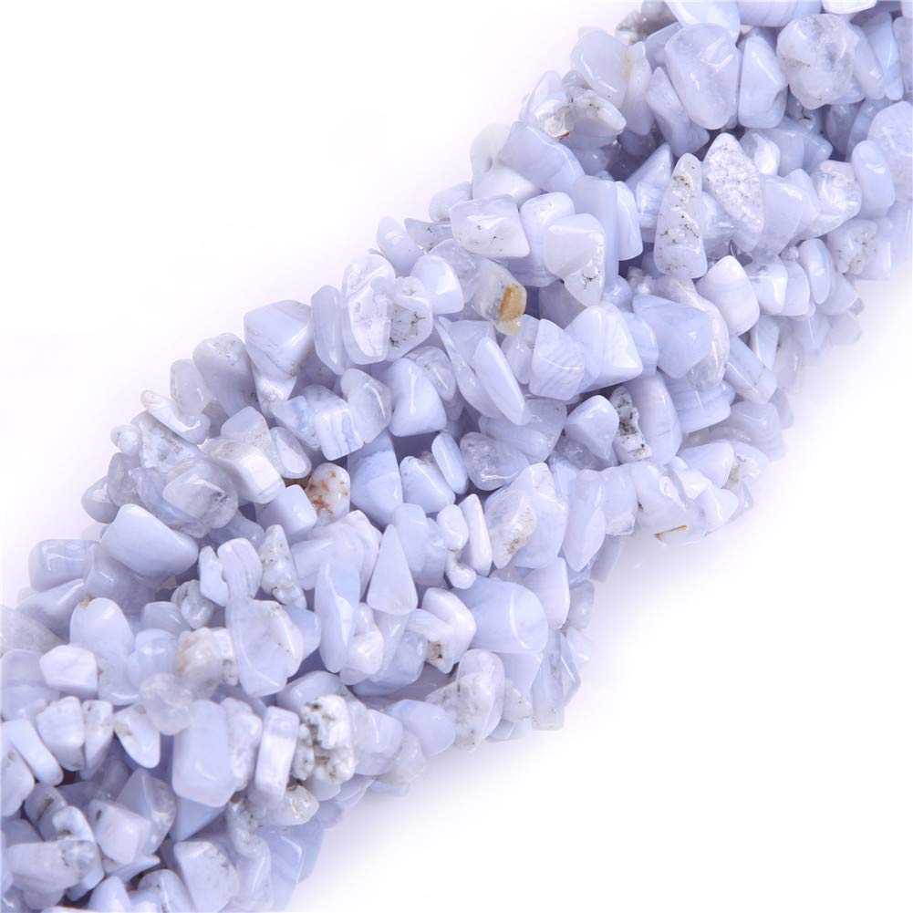 GEM-Inside Chalcedony Chips 5-8mm Gemstone Semi Precious for Jewellery Making 34" per Strand — image 1