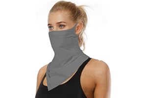 YAYOUREL Neck Gaiter Face Mask Covering Bandanas for Men Women Summer UV Face Scarf Mask Cover Facemask Balaclava Headbands