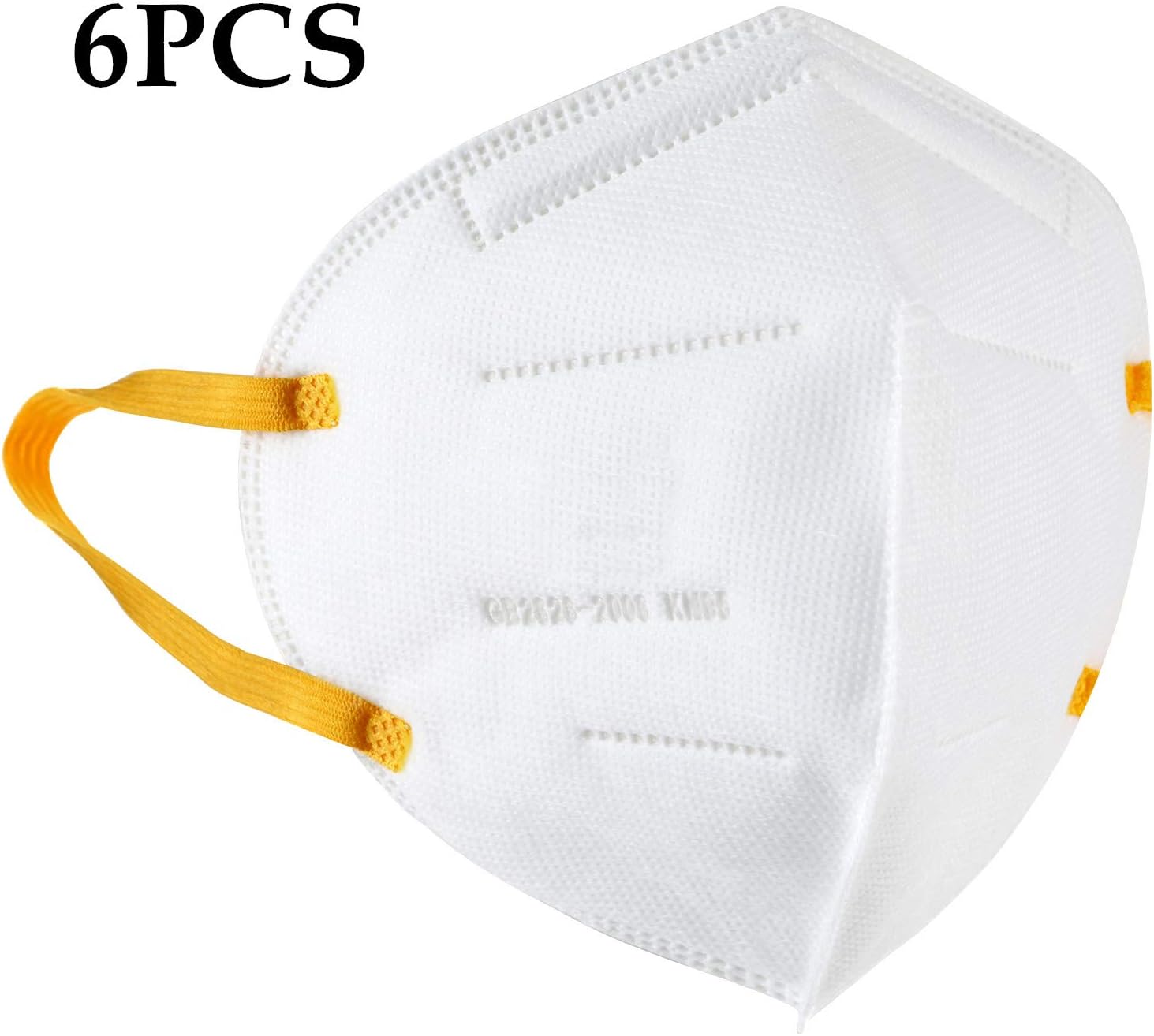 N95 FFP2 PM2.5 Anti Air Pollution Face Mask With Respirator headband Dustproof Mask Activated Carbon Filtration Exhaust Gas (KN95-6 PCS)