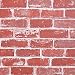 Timeet Textured 3D Red Brick Wallpaper Peel and Stick Wallpaper Self Adhesive Wallpaper Faux Brick Wallpaper Removable Wall Paper Home Room Decor Vinyl Look Real 17.7"&times;197"