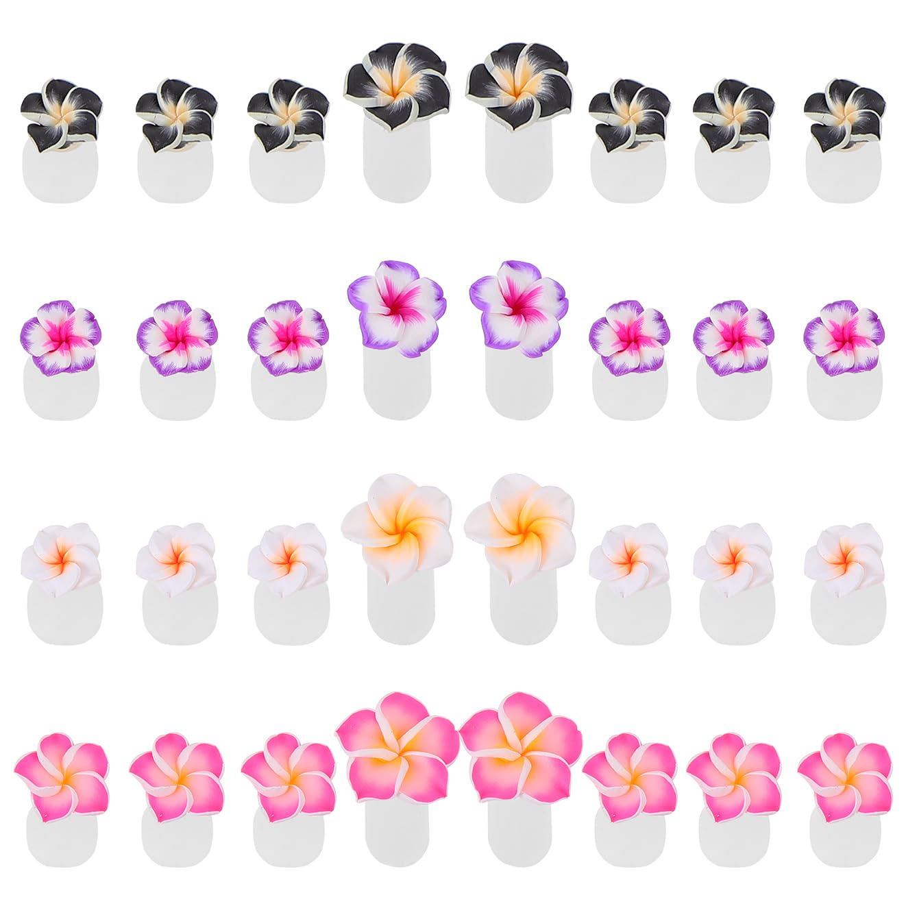 Lurrose 32pcs Nail Art Toe Separators Daisy Flower Silicone Finger Toe Separator Nail Polish Pedicure Spacer Toes Divider Pedicure Salon DIY Tool