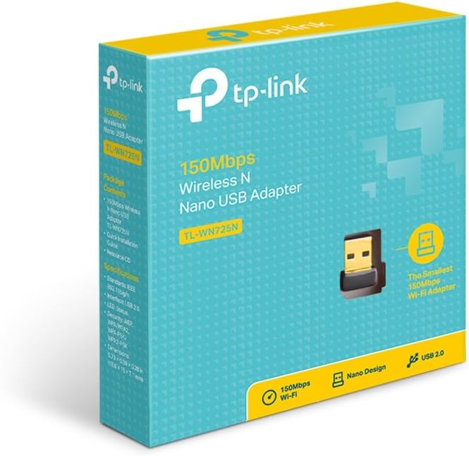 Gadgetoo Tp-Link Tl-Wn725N 150Mbps Wireless N Nano Usb Adapter Lan Card