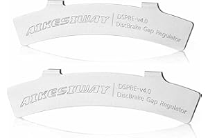 AIKESIWAY Rotor Truing Fork Bike Disc Alignment Tool Bicycle Brake Wrench,Bike Disc Brake Pad Adjustment Alignment Tool Gap Regulator,3 Slot Depths,Strong,Easy to Carry and Use