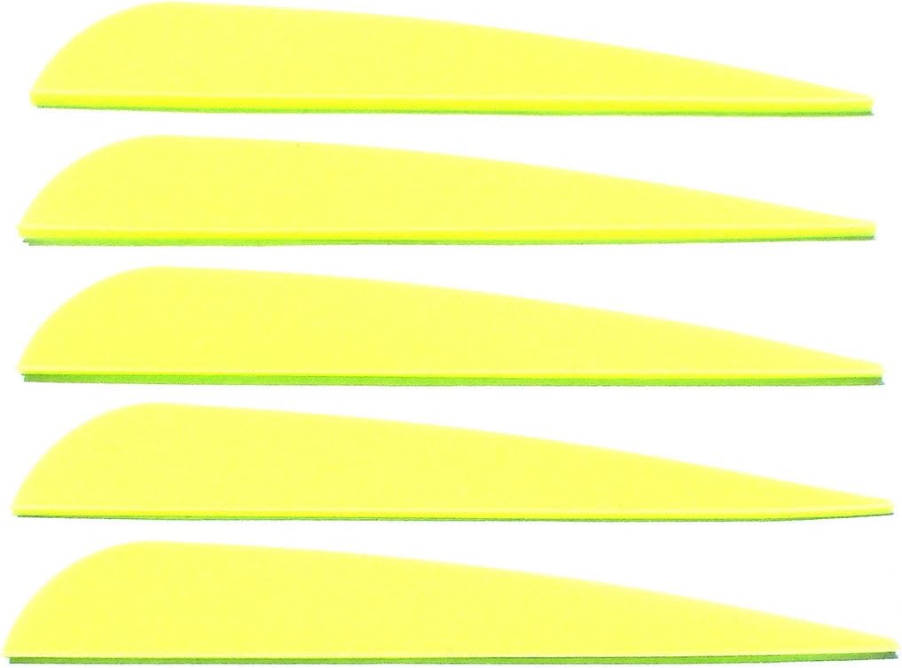 Letszhu Arrows Vanes 4 Inch Plastic Feather Fletching for DIY Archery Arrows 50 Pack (Green) : Sports & Outdoors