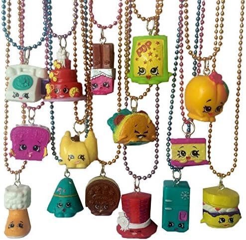 Shopkins Inspired Necklaces Season 3, 4, or 5 Chose From Single Necklaces to 5 or 10 Grab Bag Necklace Packs (5 Shopkins Season 3 Grab Bag Necklaces)