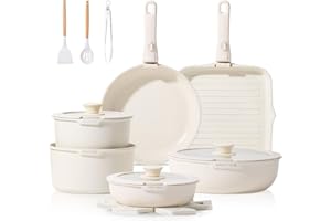 JEETEE Pots and Pan Set Non Stick 25pcs, Cookware Set with Removable Handle, Induction Kitchen Cooking Sets with Detachable H