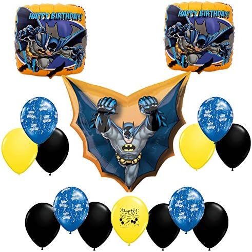 Batman Happy Birthday Party Balloon Decoration Kit