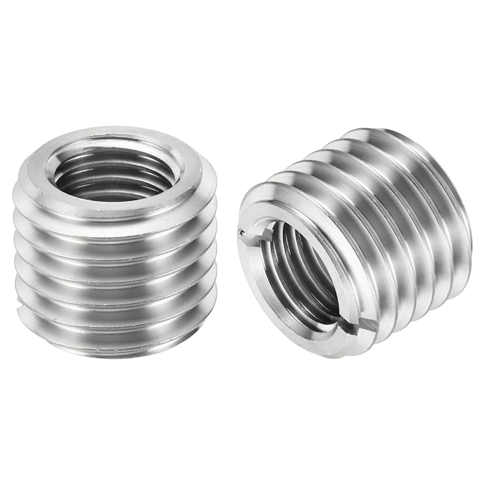 PATIKIL Thread Adapters Sleeve Reducing Nut, 2 Pcs M24x3 Male to M16x2 Female Repairing Insert Nut Screw Reducer Stainless Steel Fastener 20mm โ image 1