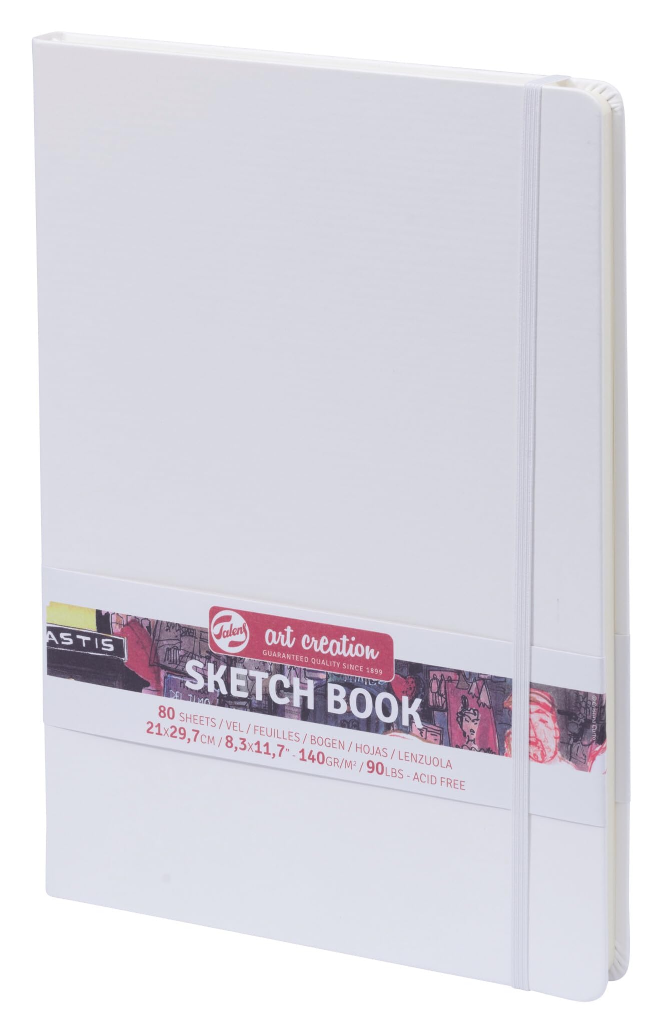 Talens Art Creation Sketchbook - 21x29.7cm - 80 Sheets - 140g - Acid-Free Paper for Drawing, Journaling, Mixed Media