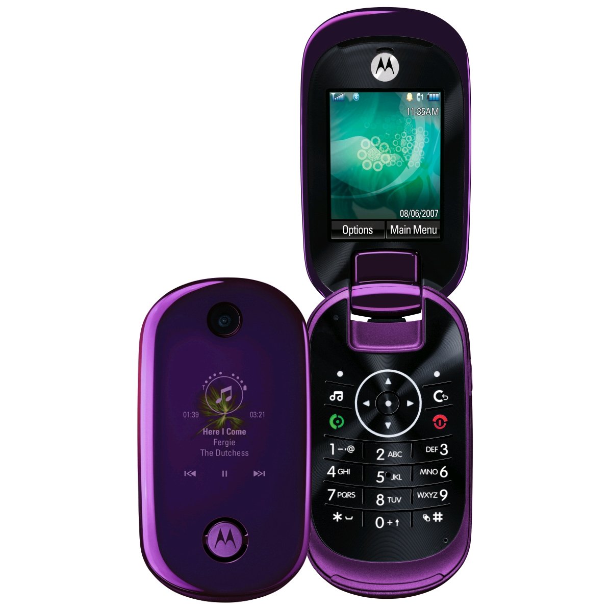 Amethyst / Purple Motorola U9 MOTO PEBL FLIP Mobile Amazon.co.uk