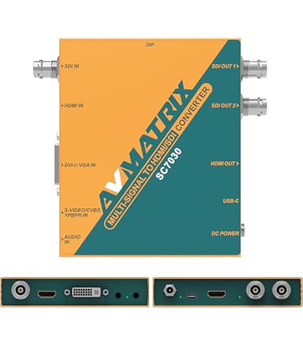 Amazon.com: AVMATRIX SD2080 2x8 SDI/HDMI Signal Splitter Converter