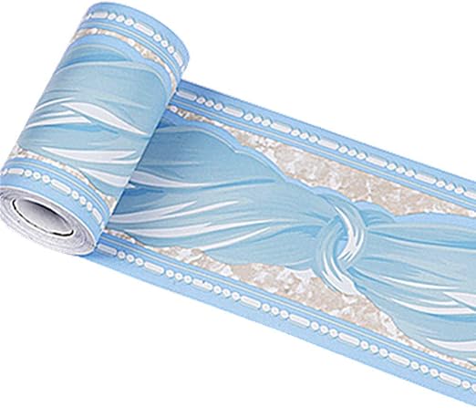 Amazon Com Taamall Simplemuji Self Adhesive 10meters Blue Bowknot Pvc Wallpaper Border Peel And Stick Wall Borders For Kitchen Bedroom Living Room Home Decor Wall Stickers Kitchen Dining