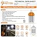 100W LED Drop Light for 400-500W HID/HPS/MH Replacement, 13,500 Lumens, Spring Loaded Safety Latch, High Bay Lighting, Wire Guard, 100-277VAC Rated, UL Listed & DLC Qualified (5000K Cool White)