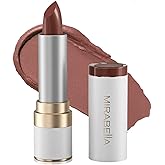 Mirabella - Sealed with Kiss Full-Coverage Moisturizing Lipstick, Richly Pigmented, Creamy Lip Makeup, Hydrating Mineral-Based Lip Color with Antioxidant Vitamin E, Shine Shades - Not Your Ave. Nude