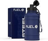 Fuel24 Water Bottle 1.3L or 2.2L Stainless Steel, Leakproof BPA Free