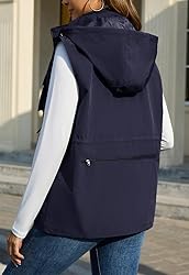 PESION Womens Utility Vest Lightweight Windproof
