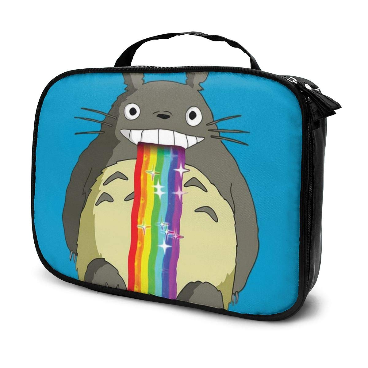 Multi-Functional Bag With Compartments Studio Ghibli Totoro Puking Rainbow Snapchat Filter Professional Cosmetic Pouch Travel Kit Makeup Boxes Makeup Bag