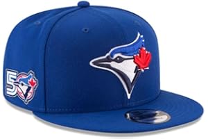 New Era 9FIFTY MLB Toronto Blue Jays 50th Anniversary Side Patch Adjustable Snapback Cap - Royal Blue