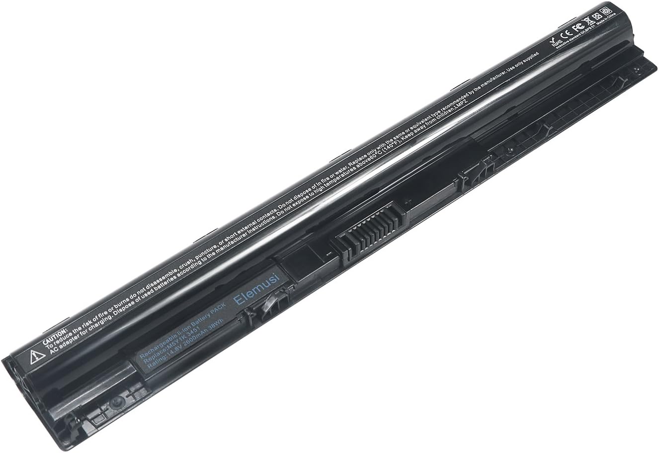 Elemusi Professional Laptop Battery M5Y1K Replace Compatible Dell Inspiron 3451 3551 3458 3558 5558 5758 5555 5551 Vostro 3458 3558 Inspiron 14 15 3000 Series Notebook (m5y1k)