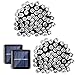 Qedertek 2PCS Solar String Lights, 39ft 100 LED Fairy Outdoor String Lights Decorative Lighting for Home, Lawn, Garden, Wedding, Patio, Party, and Holiday Decorations (White)