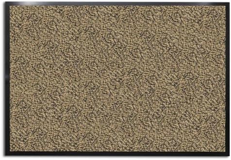 casa pura Carpet Entrance Mat, Beige/Black (Mottled) 24" x 36" | Absorbent, Non-slip, Indoor/Outdoor (Multiple Sizes)