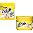 Nesquik Banana and Strawberry Milkshake Bundle | Enjoy This Delicious Combo | Banana Flavour 1 x 300g and Strawberry Milkshake 1 x 500g | Total of 2 tubs