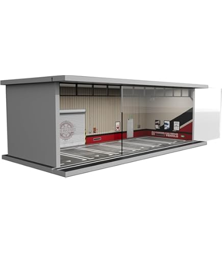 Garage Diorama with Decals for 1/64 Scale Models by American