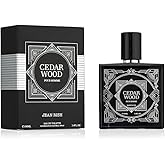 Jean Rish Cedar Wood Perfume for Men Eau De Toilette, Long-Lasting Luxury Fragrance, Made In USA - Patchouli, Cedar, Musk Scent - 100ml / 3.4 oz