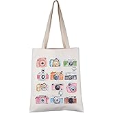 VAMSII Photographer Gift Vintage Cameras Tote Bag Photography Lover Handbag Camera Lover Gift