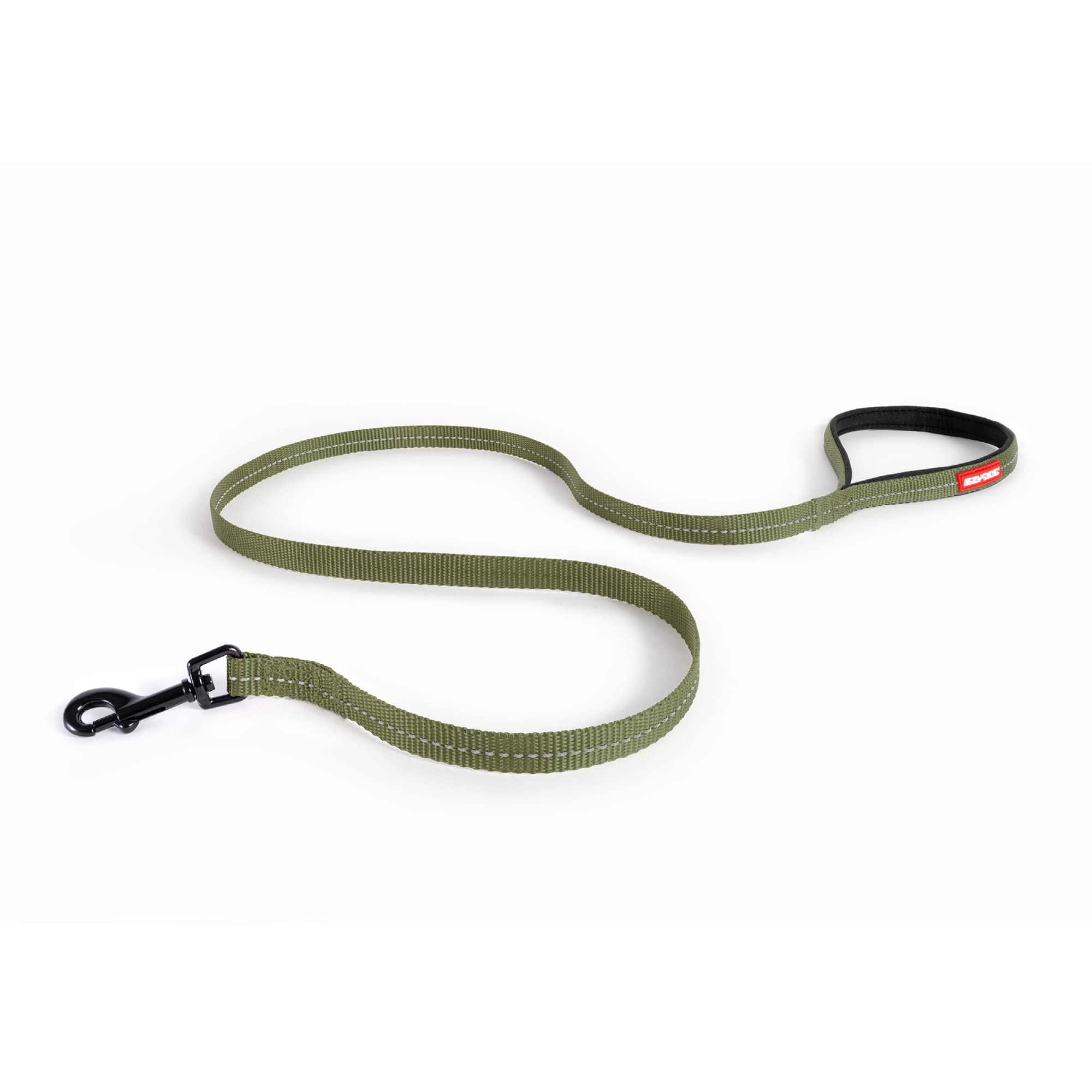 EZYDOG Essential LITE Lead | Small, Medium, Large Dogs | Training Lead | Lightweight, Padded Handle, Reflective Thread, 1.2M (Khaki)
