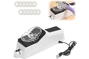 Surudoisharp Pro Knife Sharpener for All Knives, Multifunctional Electric Knife Sharpener with 10 Sharpening Discs and Protec