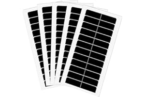 SAJOO 60 Pieces Hair Extension Tape Tabs, Double Sided Replacement Tape Adhesive for Hair Extensions Wigs Supplies (Black)