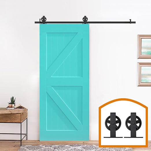 Amazon Com Zekoo 5 Ft 18 Ft Mount Large Wheel Style Sliding Barn