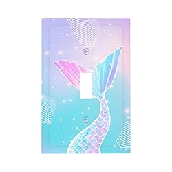 ShinyLuck Mermaid 1 Gang Light Switch Plate Cover