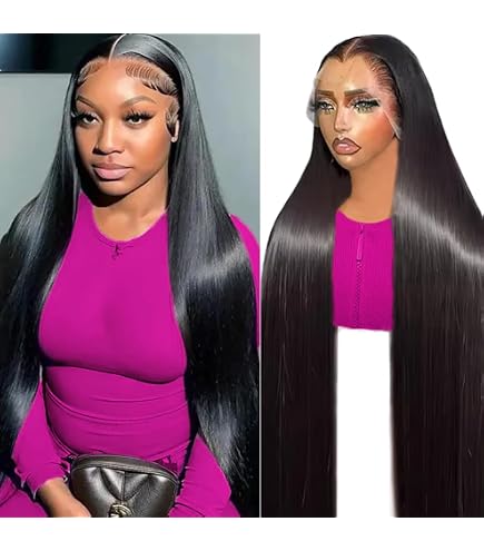 Amazon.com : TONHONK 20 Inch 13x6 Lace Front Wigs Human Hair  display picture 2
