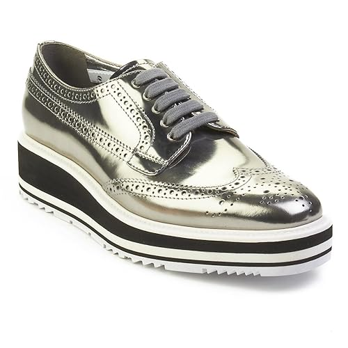 prada silver shoes