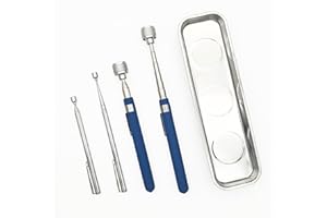 VASTOOLS Telescopic Magnetic Pickup Tool Set,10LB Magnet Stick 30",2LB Extendable Magnet 25.5",Magnetic Parts Tray for Sewing