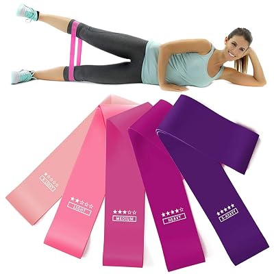 5 Packs Resistance Loop Bands, Resistance Exercise... – Vicedeal