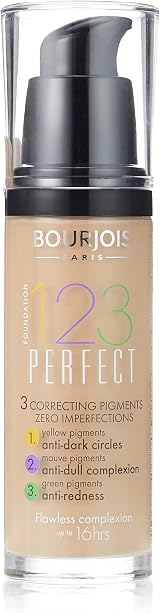 Bourjois 123 Perfect Medium Coverage Foundation 52 Vanilla 30 ml