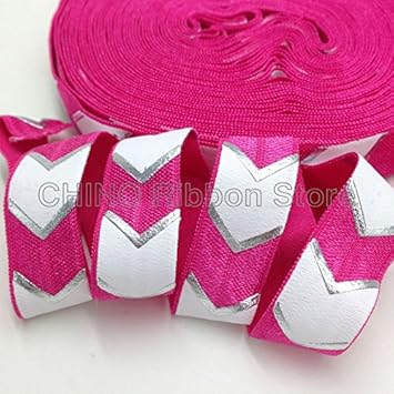 Buy Generic 10 Yards 5 8 Good Quality Silver Foil Chevron Fold