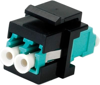 Roline Fiber Optic Keystone Jack LC Duplex Multimode OM3 Ceramic Sleeve